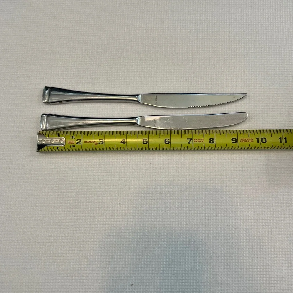 Oneida Gala/Impulse Stainless Flatware Dinner Knife and Steak Knife Set 2 Piece
